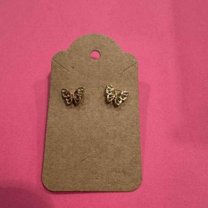 Rhinestone Butterfly Earrings