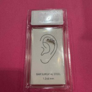 Rhinestone Bar Earrings