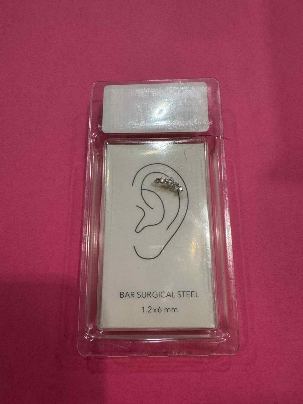 Rhinestone Bar Earrings