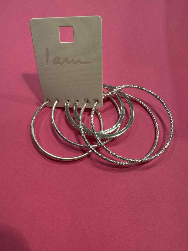Rhinestone Hoop Earring Set